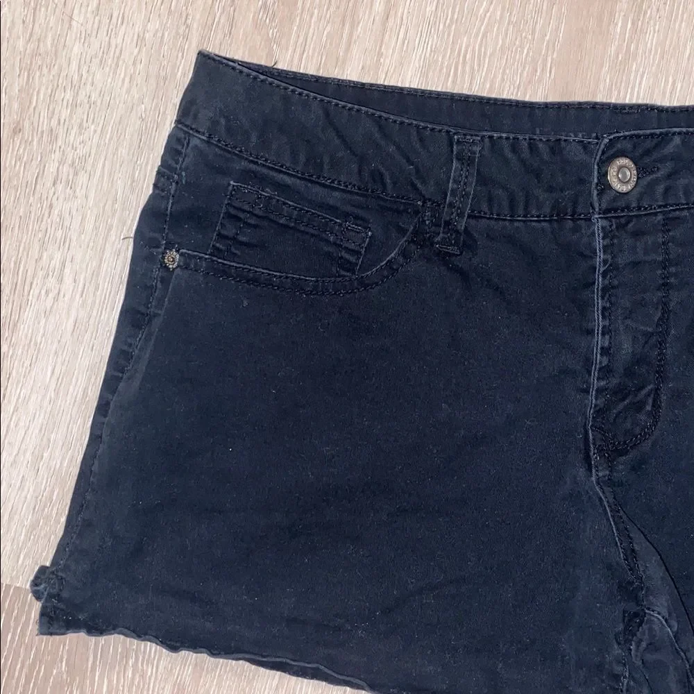 Faded Glory Black Chino Shorts | Size 14 | Casual Everyday Classic